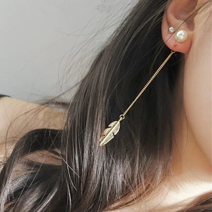 Feather Earrings for Women-Jewearrings