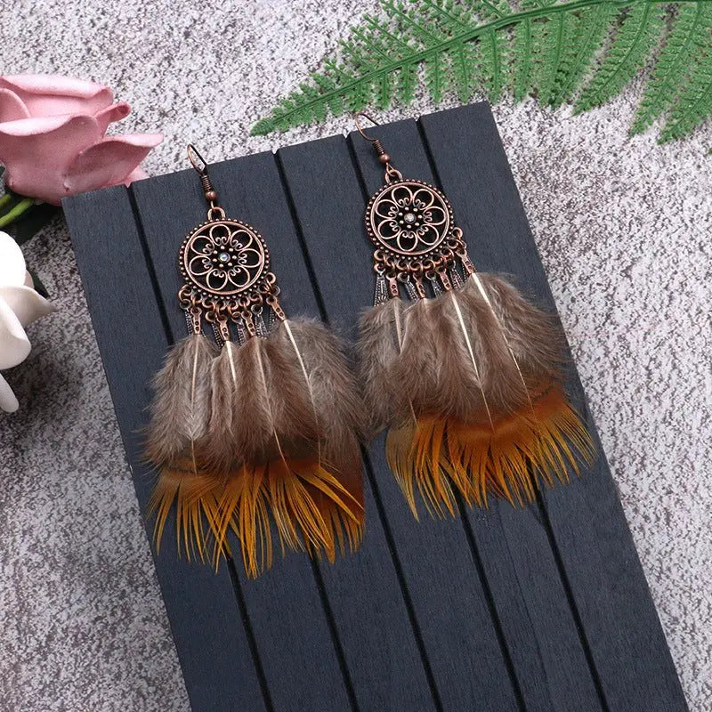 Feather Earrings: Lightweight Bohemian Style-Jewearrings