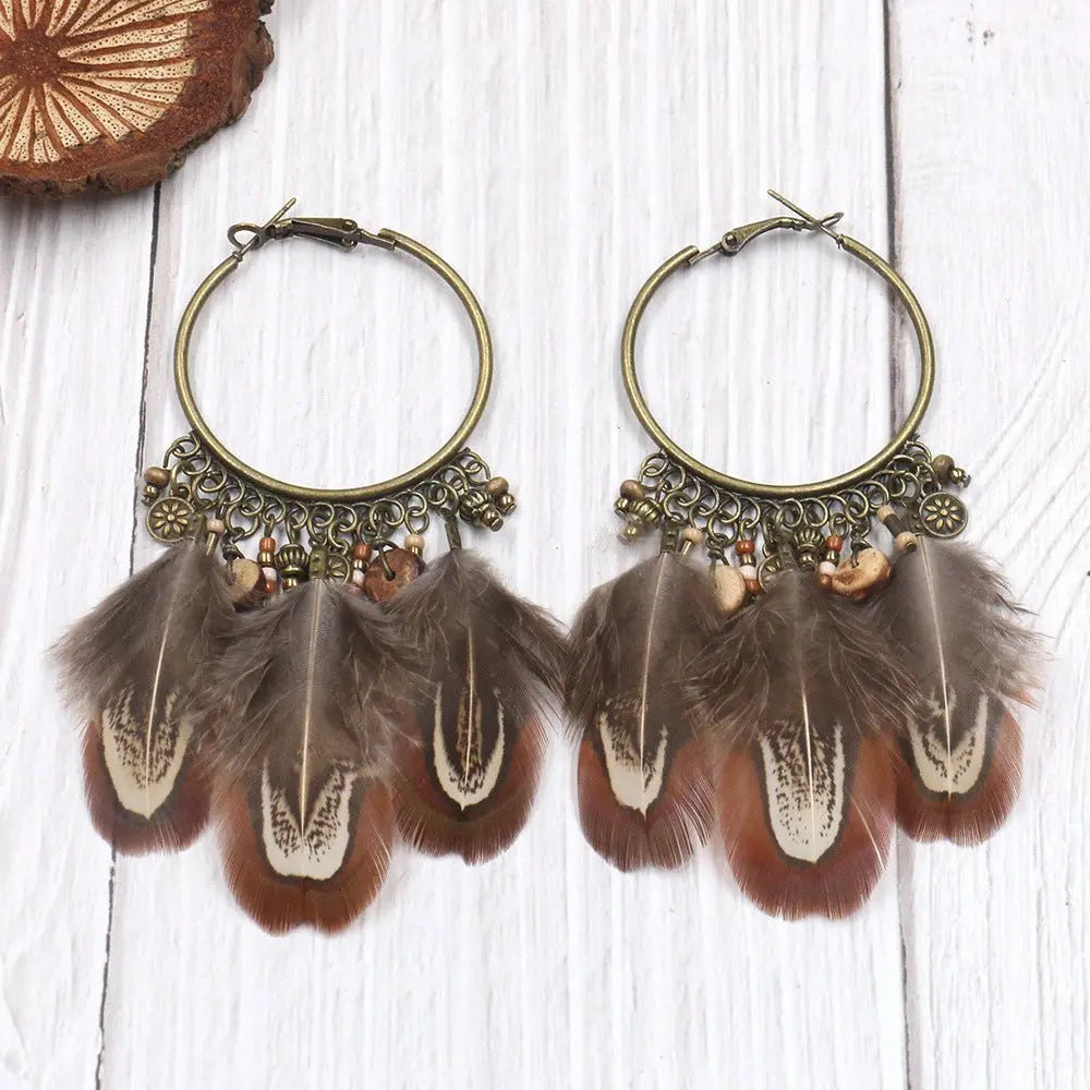 Feather Earrings: Lightweight Bohemian Style-Jewearrings