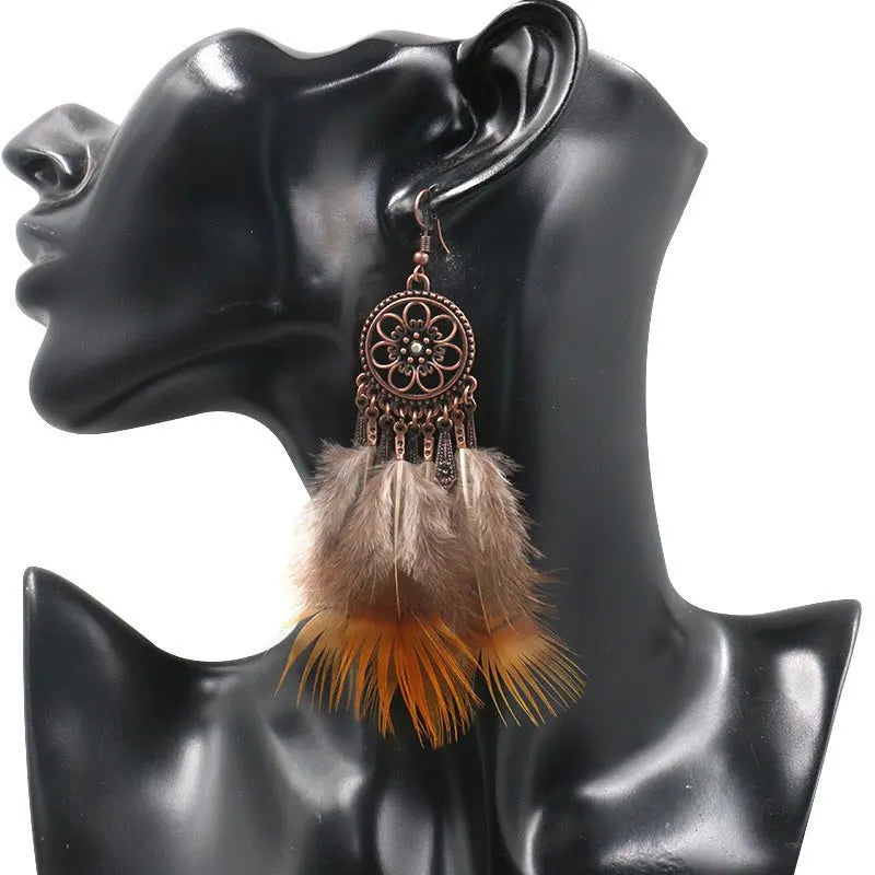 Feather Earrings: Lightweight Bohemian Style-Jewearrings