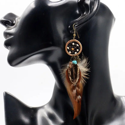 Feather Earrings: Lightweight Bohemian Style-Jewearrings