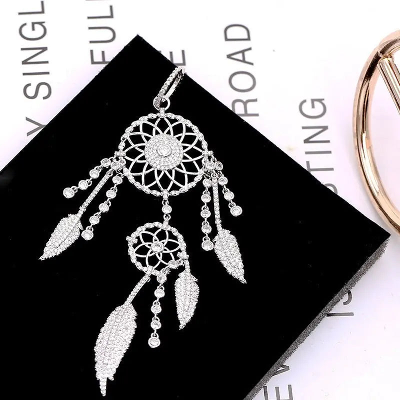 Feather Earrings - Women's Dream Catcher Long Earrings-Jewearrings