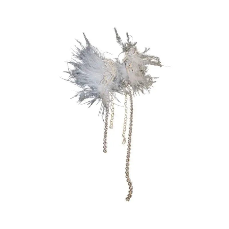 Feather Earrings Women's Temperament Tassel-Jewearrings