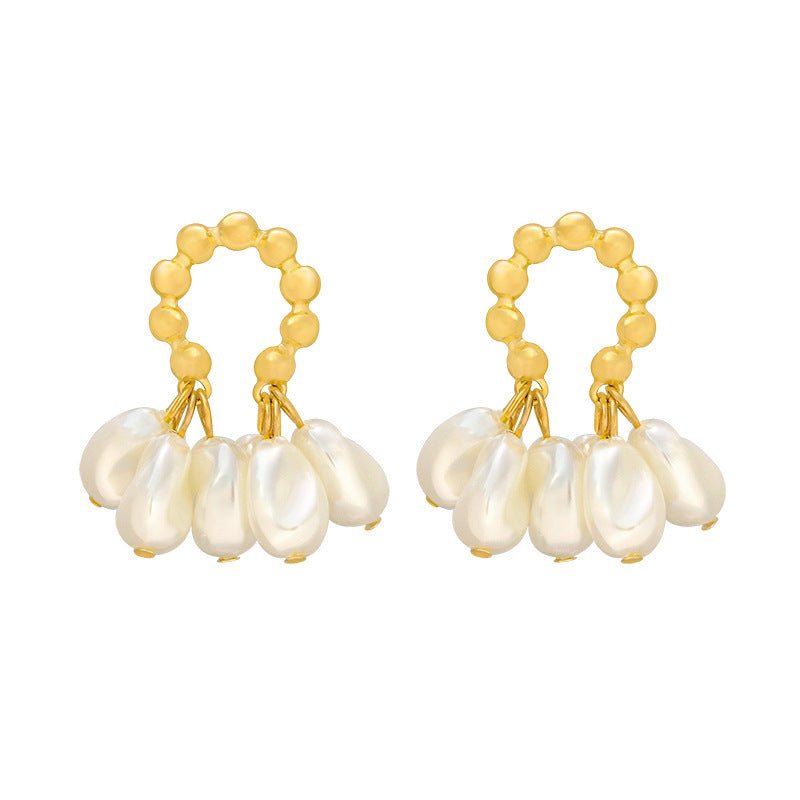 Female Baroque Pearl Earrings-Jewearrings