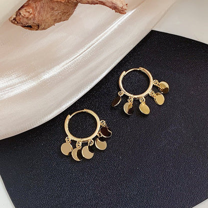 Female Niche Electroplating Gold Earrings-Jewearrings