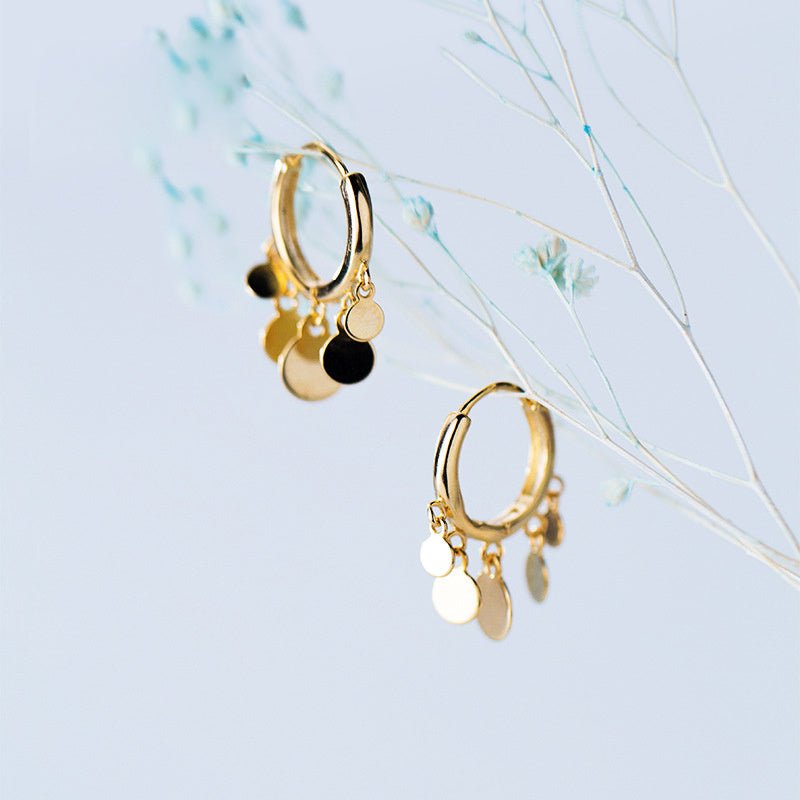 Female Niche Electroplating Gold Earrings-Jewearrings