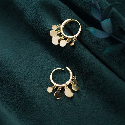 Female Niche Electroplating Gold Earrings-Jewearrings