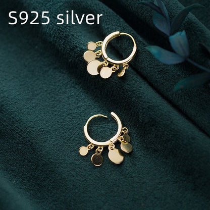 Female Niche Electroplating Gold Earrings-Jewearrings