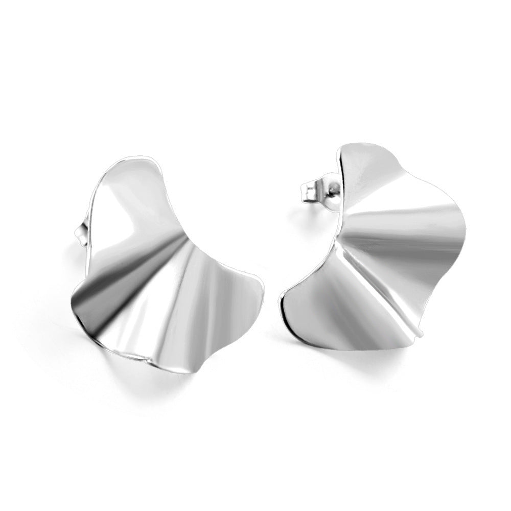 Creative Stud Earrings Female Half-piece Glossy Shaped-Jewearrings