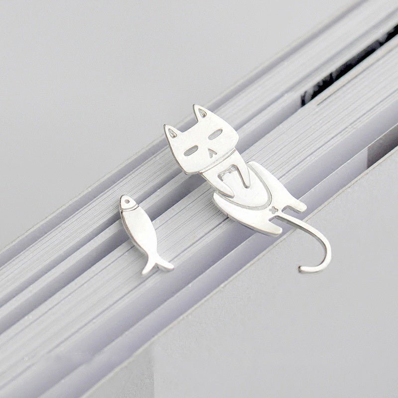 Fish Earrings Fashion Asymmetry 925-Jewearrings