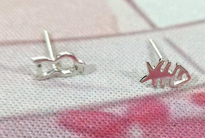 Fish Earrings Hollow Cat Fish Ear Line-Jewearrings