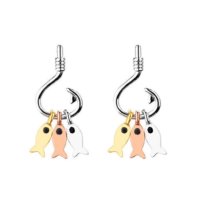 Fish Earrings Korean Style Personalized-Jewearrings