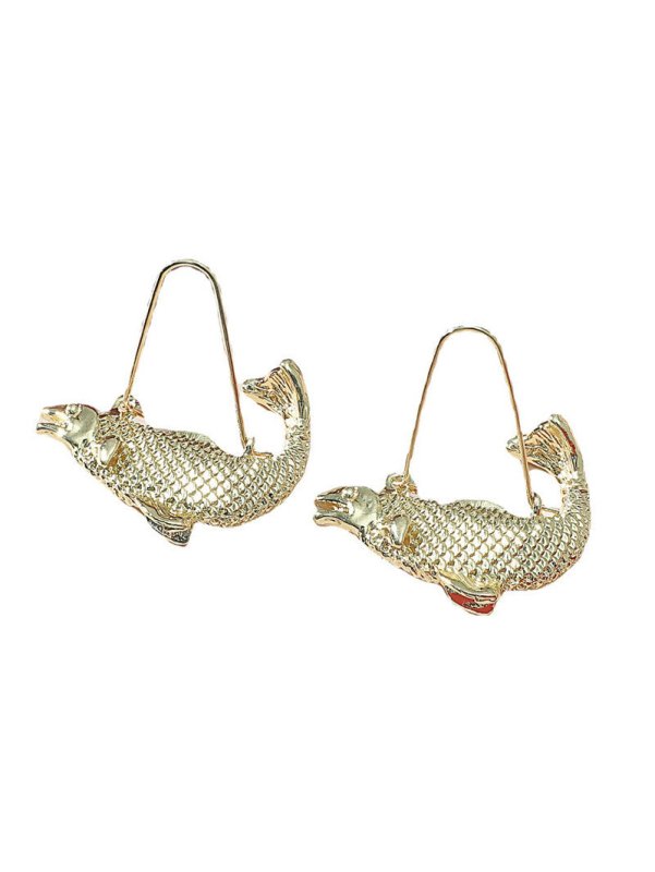 Fish Earrings Personalized Fish Shape Earrings-Jewearrings