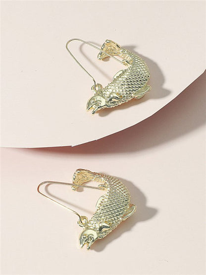 Fish Earrings Personalized Fish Shape Earrings-Jewearrings