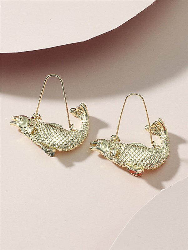 Fish Earrings Personalized Fish Shape Earrings-Jewearrings