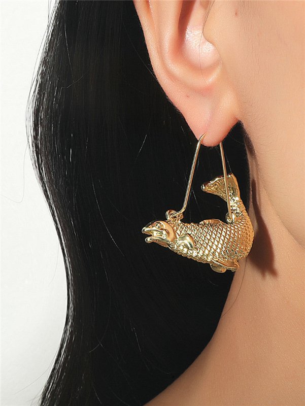 Fish Earrings Personalized Fish Shape Earrings-Jewearrings