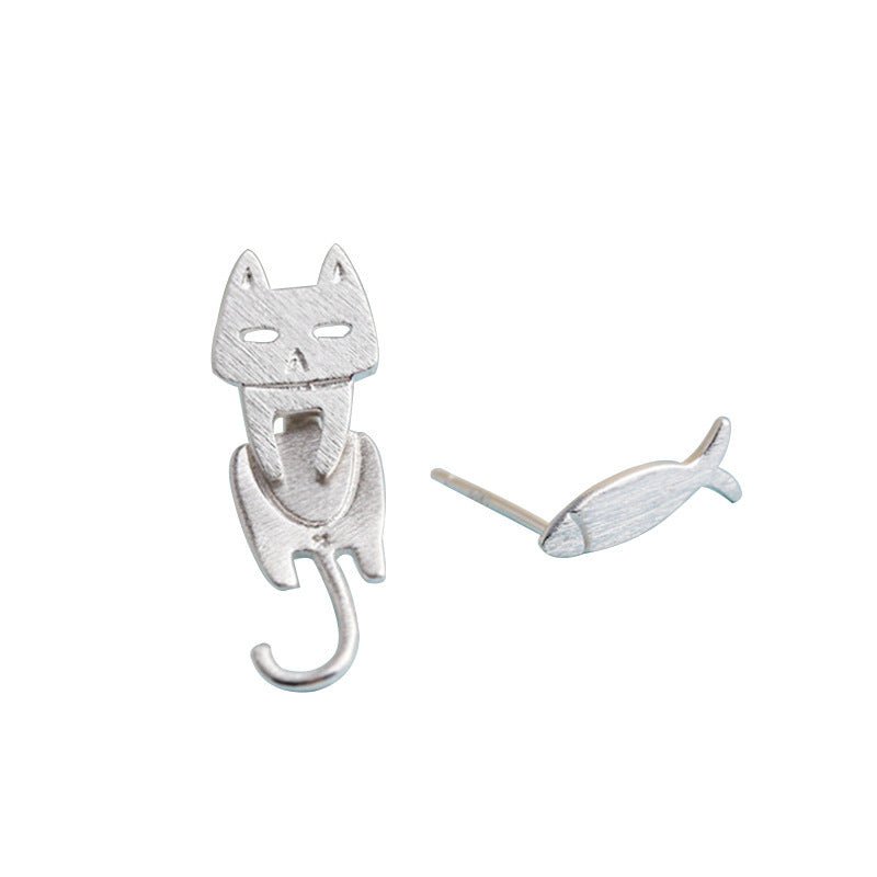 Fish Earrings Sterling Silver Fashion-Jewearrings