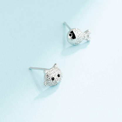 Fish Earrings Sterling Silver Korean-Jewearrings