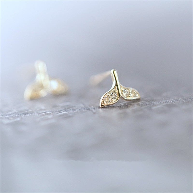 Fish Earrings Sterling Silver Plated 14K-Jewearrings