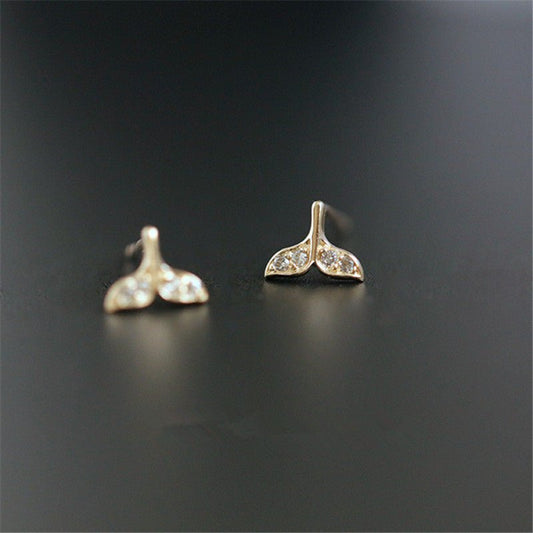 Fish Earrings Sterling Silver Plated 14K-Jewearrings