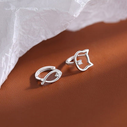 Fish Earrings Sweet Niche Asymmetrical-Jewearrings