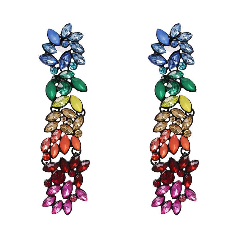 Flower Acrylic Earrings Women's Temperament Earrings-Jewearrings