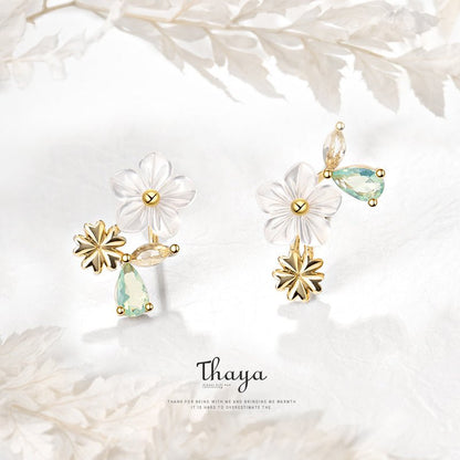 Flower Bud Weiming Flower Stud Earrings-Jewearrings