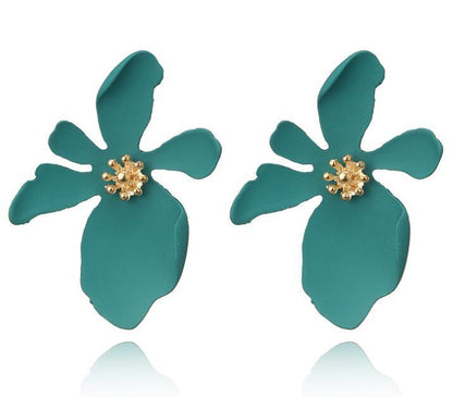 Flower Stud Earrings-Jewearrings