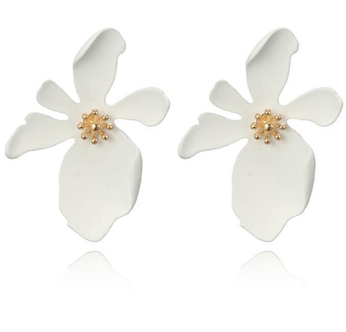 Flower Stud Earrings-Jewearrings