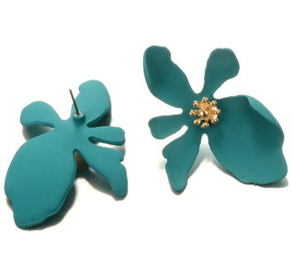 Flower Stud Earrings-Jewearrings