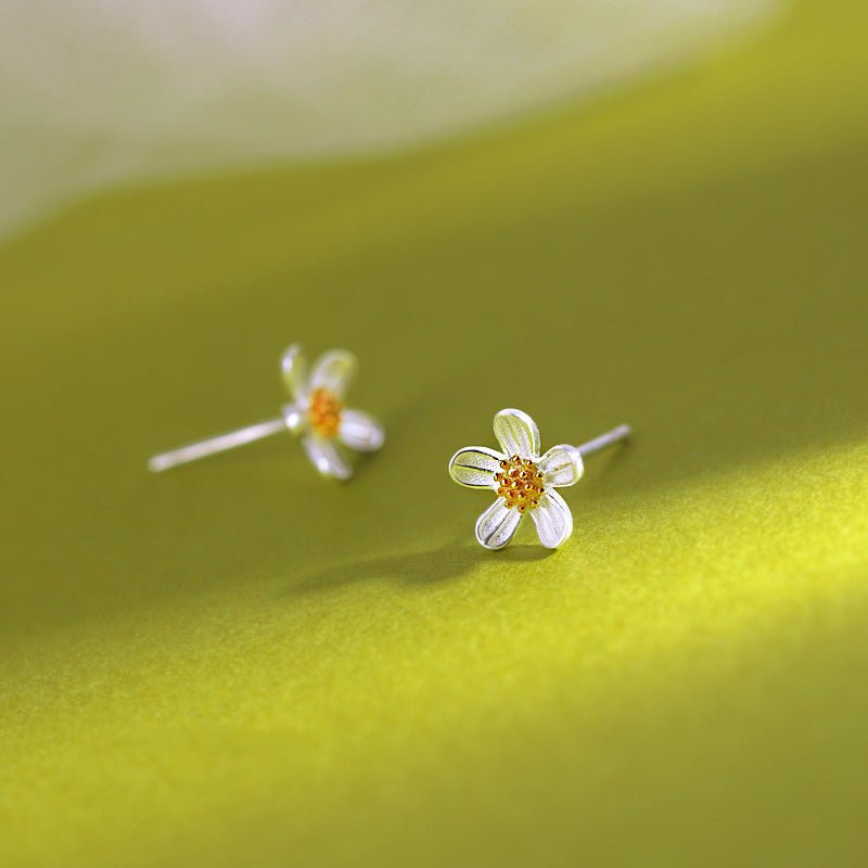 Flower Stud Earrings Simple Niche Design-Jewearrings