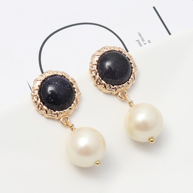 French Baroque High-end Fashion Female Pearl Alloy Series Exquisite INS Style Earrings-Jewearrings