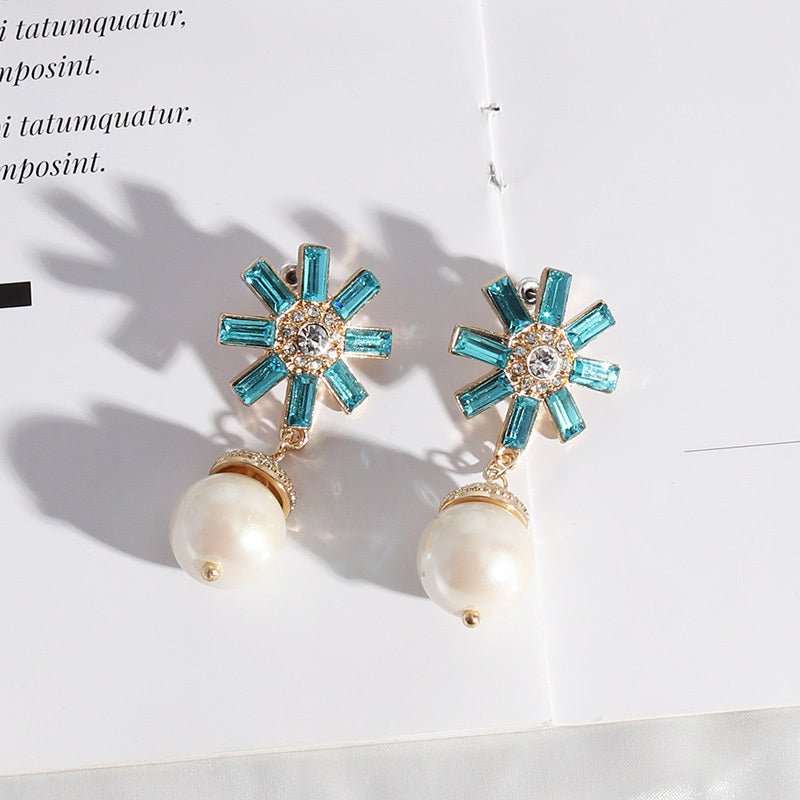 French Baroque High-end Fashion Female Pearl Alloy Series Exquisite INS Style Earrings-Jewearrings