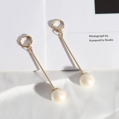 French Baroque High-end Fashion Female Pearl Alloy Series Exquisite INS Style Earrings-Jewearrings