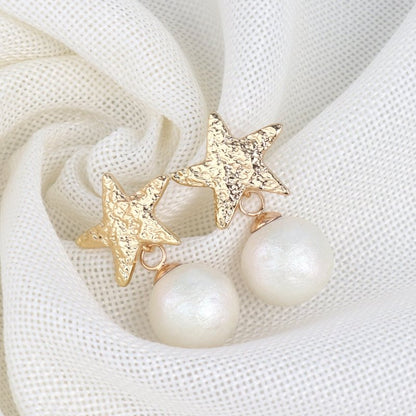 French Baroque High-end Fashion Female Pearl Alloy Series Exquisite INS Style Earrings-Jewearrings