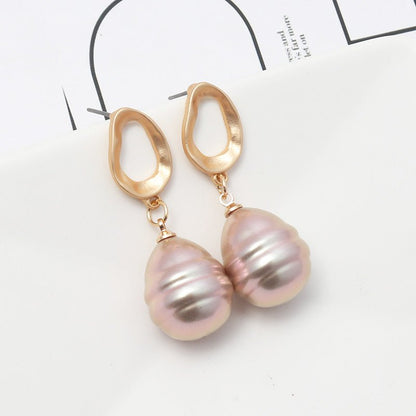 French Baroque High-end Fashion Female Pearl Alloy Series Exquisite INS Style Earrings-Jewearrings