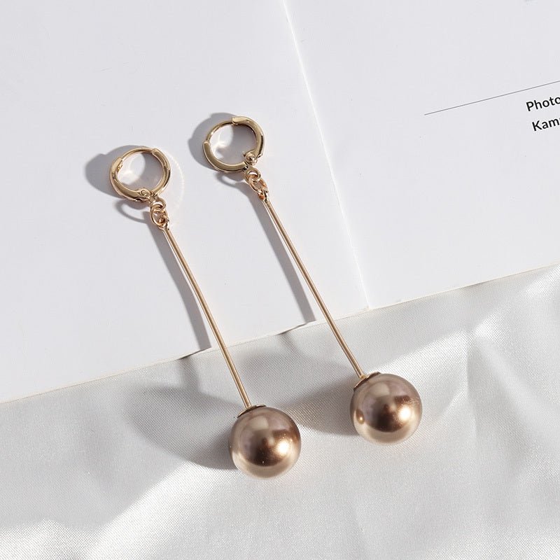 French Baroque High-end Fashion Female Pearl Alloy Series Exquisite INS Style Earrings-Jewearrings