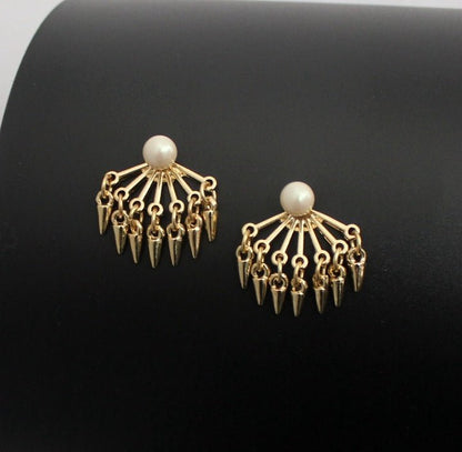 French Baroque High-end Fashion Female Pearl Alloy Series Exquisite INS Style Earrings-Jewearrings