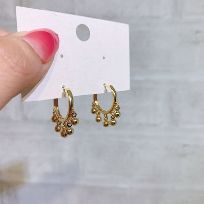 French Circle Hoop Earrings-Jewearrings