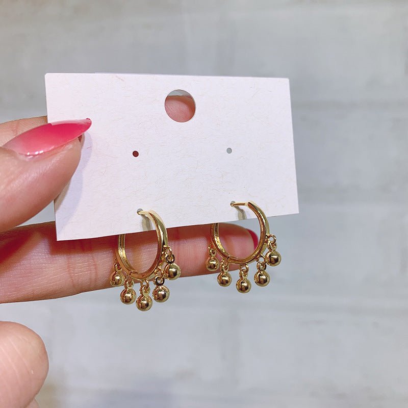 French Circle Hoop Earrings-Jewearrings