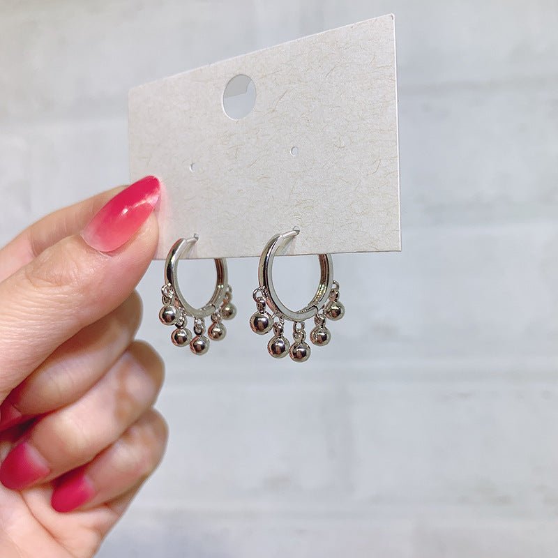 French Circle Hoop Earrings-Jewearrings