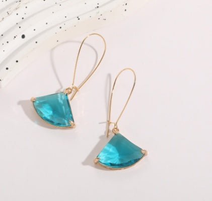 French Retro Style Blue Earrings Earrings Female-Jewearrings