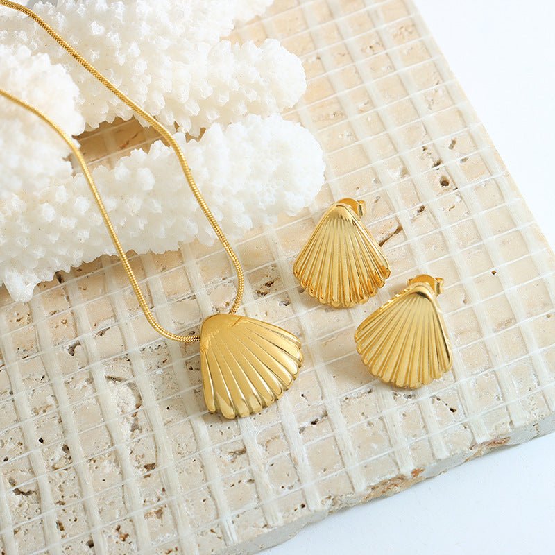 French Romantic Shell Earrings Popular Ornament-Jewearrings