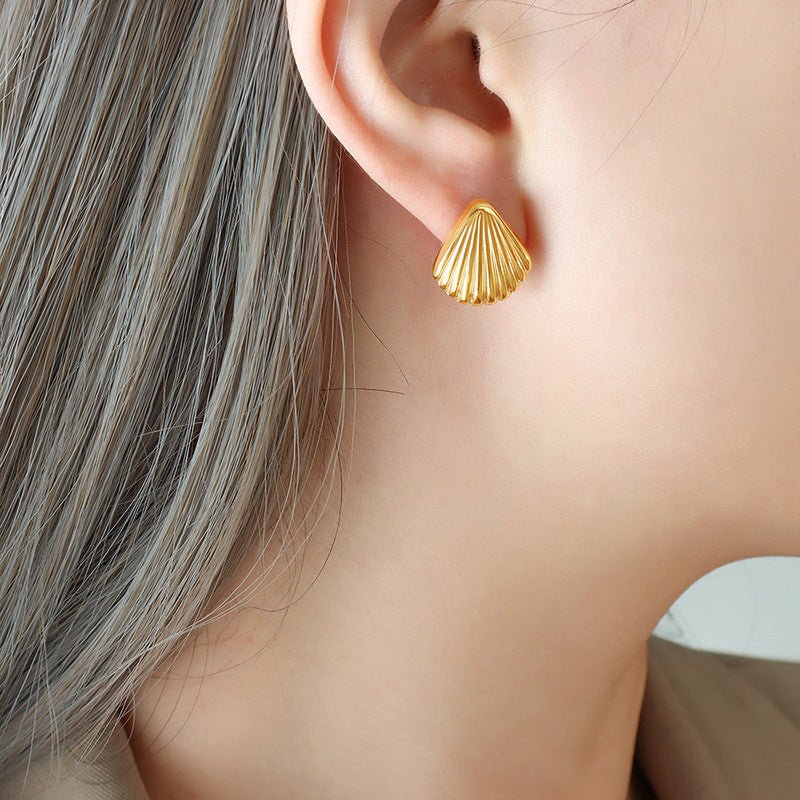 French Romantic Shell Earrings Popular Ornament-Jewearrings