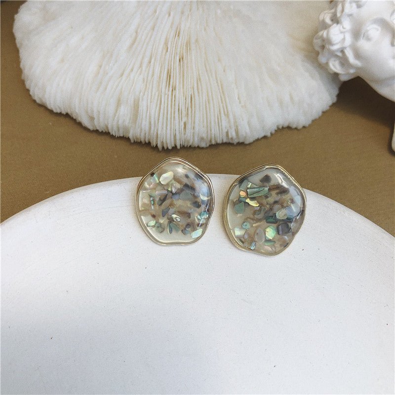 Freshwater Shell Colorful Design Earrings Super Fairy Earrings-Jewearrings