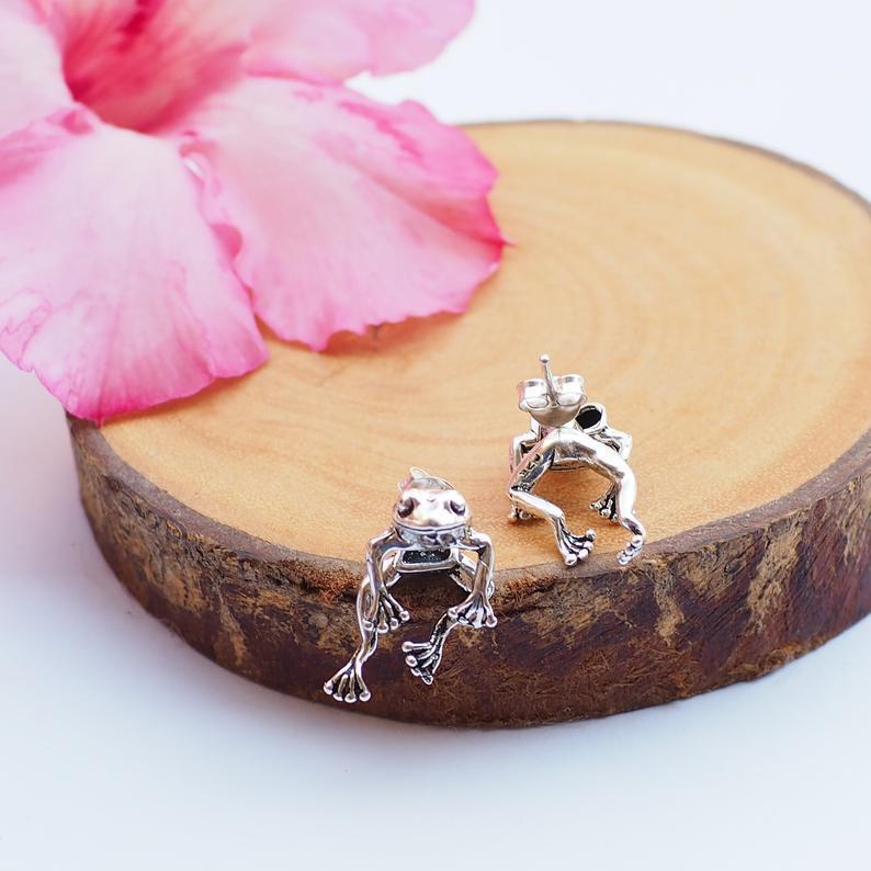 Frog Earrings Funny Animal Earrings-Jewearrings