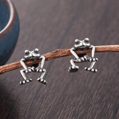 Frog Earrings Funny Animal Earrings-Jewearrings