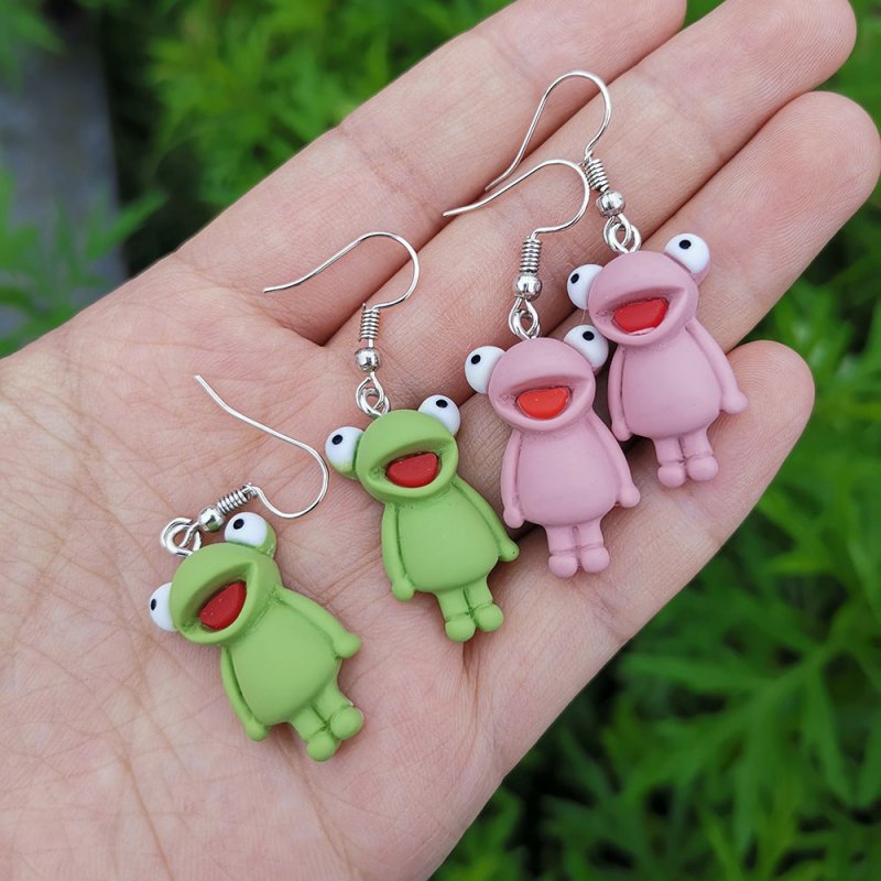 Frog Earrings Resin Animal Earrings-Jewearrings