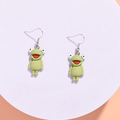 Frog Earrings Resin Animal Earrings-Jewearrings