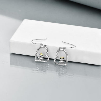 Frog Earrings Silver Studs-Jewearrings